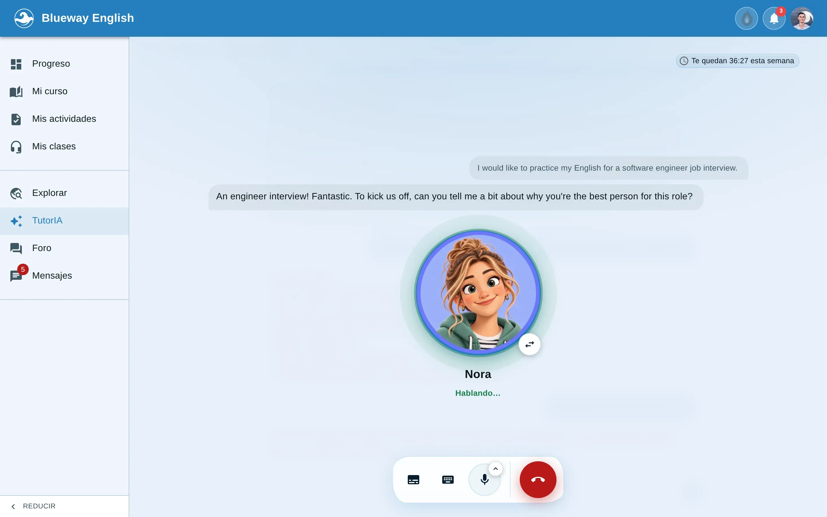 captura real · speaking con ia