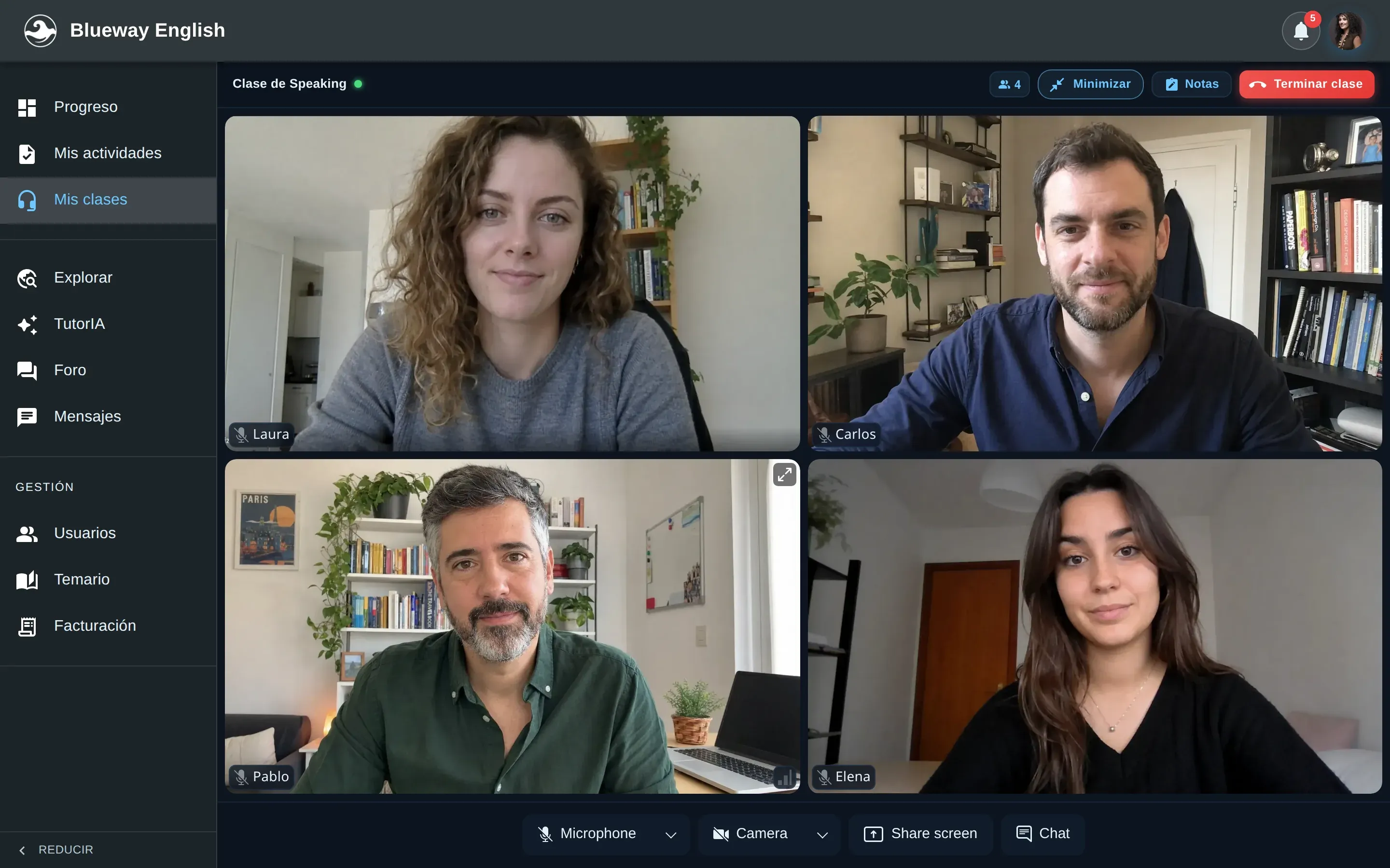 captura real · clase en directo
