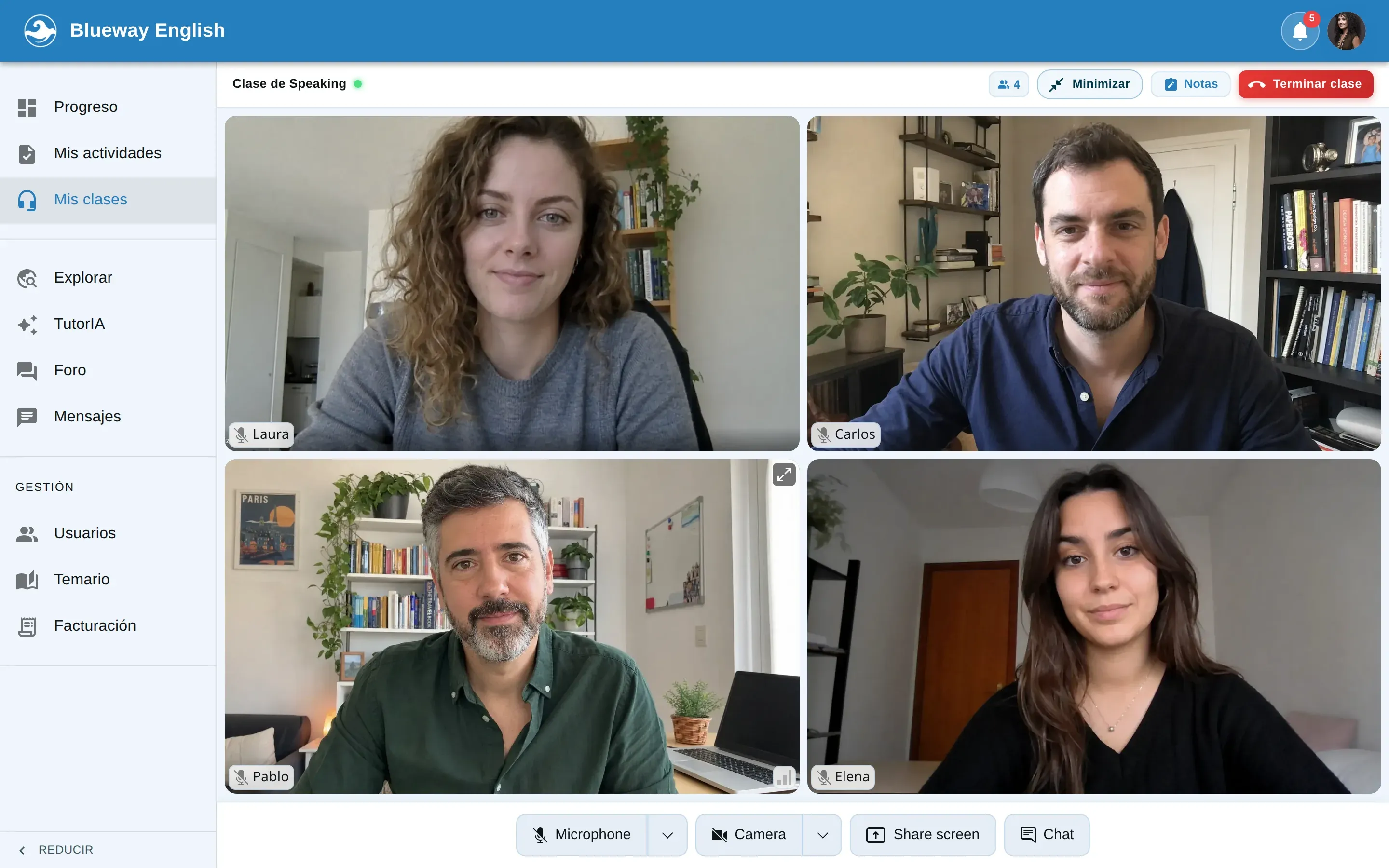 captura real · clase en directo